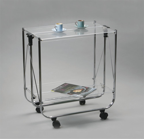 Plexiglass foldable trolley - Trolley pliant en plexi